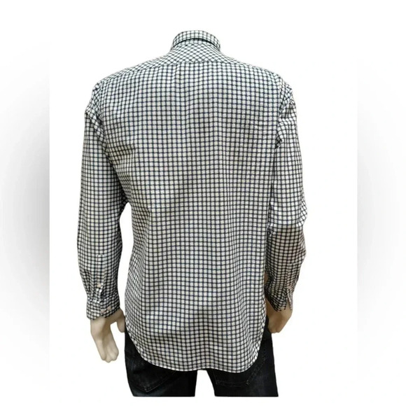 Thomas Pink Slim Fit Casual Blue & White Dress  Shirt Size Large - Picture 2 of 10